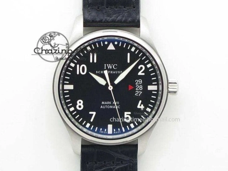 MIROTIME 0110 Portugieser Chrono  42 IW390403 ZF 1:1 Best Edition White Dial Blue Hand on Black Leather Strap A WellDesigned 7190